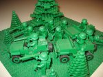 kolekcja klocków Lego w stylu militarnym